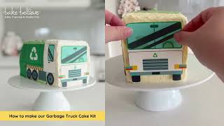 How to make our Garbage Truck Cake Kit | @bakebelieveau