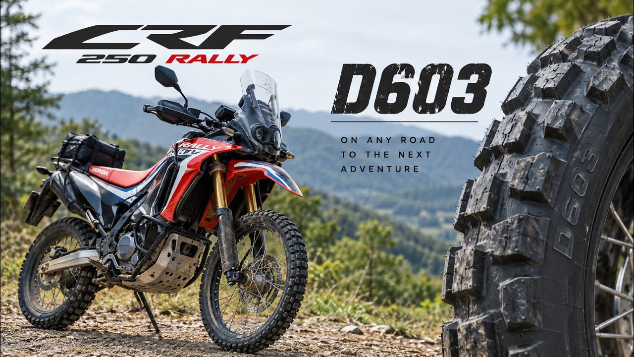 D603はCRF250 RALLYに合う？実際に走ってみた - YouTube