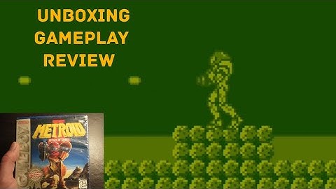 Metroid II Return of Samus Nintendo Gameboy Unboxing, Gameplay & Review