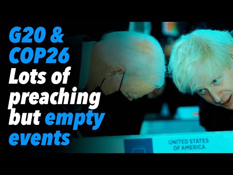 G20 & COP26; Lots of preaching but empty events