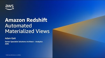 Amazon Redshift Automated Materialized Views | Amazon Web Services