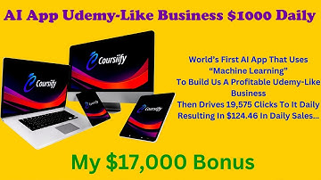 Coursiify Review World’s First AI App Udemy Like Business $1000 Daily |    Make Money Online