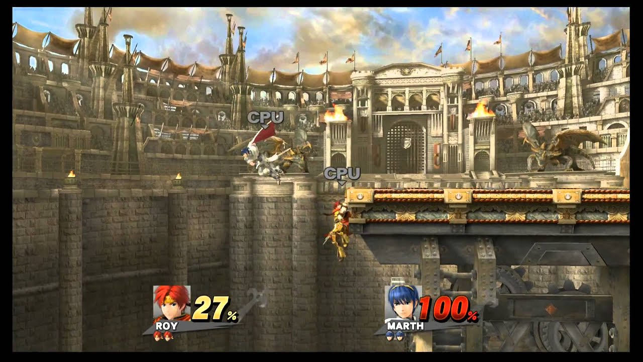 Super Smash Bros. for Wii U  [ CPU LV9 Roy vs CPU LV9 Marth]