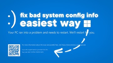 How to Solve/Fix BAD_SYSTEM_CONFIG_INFO Error on Windows 10/11 | No Recovery Disk | 2023
