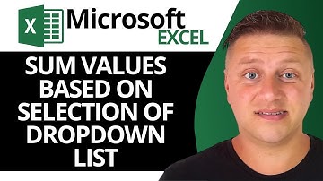 How to Sum Values Based on Selection of Dropdown List in Excel | Excel Tutorial 2025
