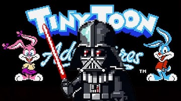 Дарт Вейдер против кролика в игре Tiny Toon Adventures(NES, Dendy).
