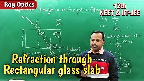 Refraction through Rectangular glass slab | 12th Physics Notes Term 2 #cbse