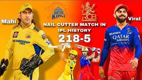 CSK VS RCB HIGHLIGHTS 2024 IPL | NAIL CUTTER MATCH | #ipl #cskvsrcb #msdhoni #highlights #viratkohli