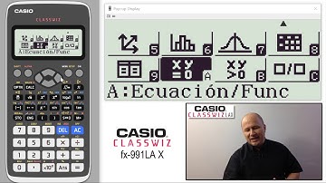CASIO Classwiz fx-991LA X : ECUACIONES Y DESIGUALDADES