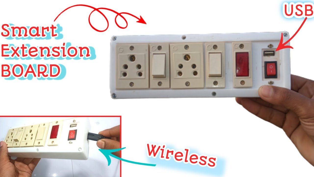 How To Make Extension Board At Home With Wireless Electric Board