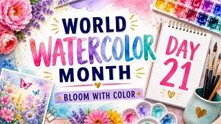 Grief Artist: World Watercolor Month 2026 Color Swatches