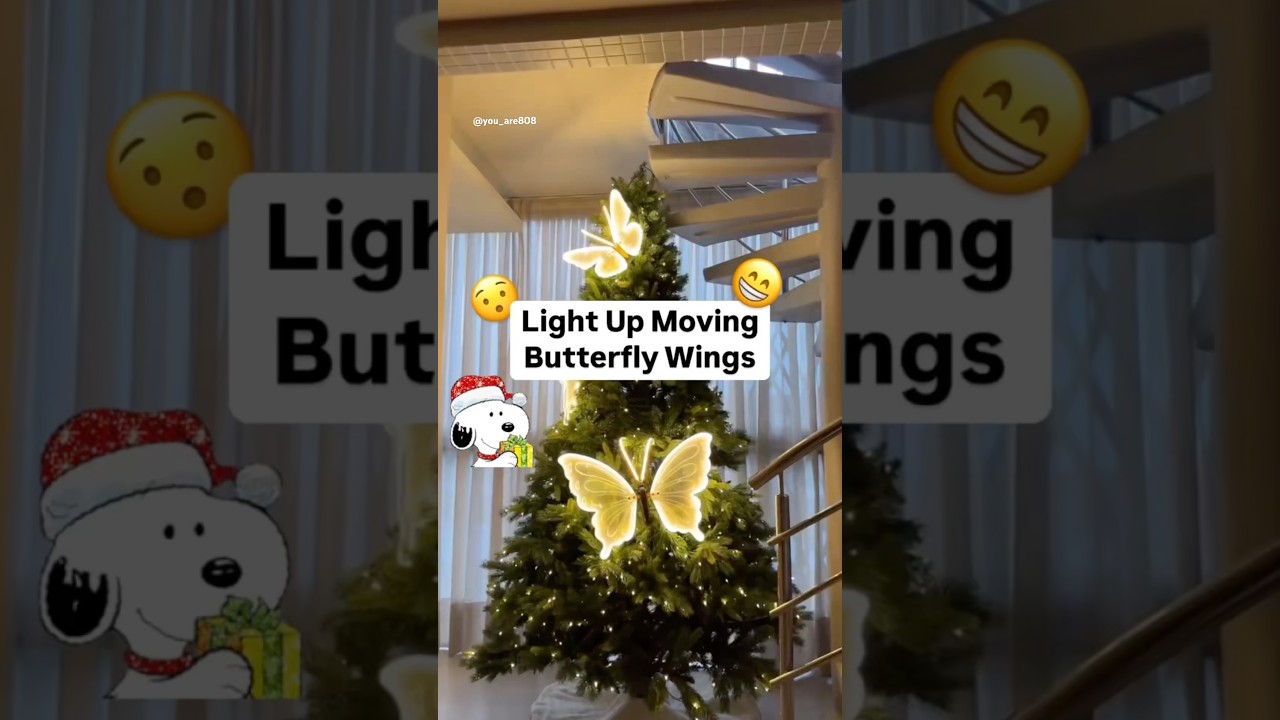 Christmas Moving Light Up Butterfly Wings 💥😯🤙🎄