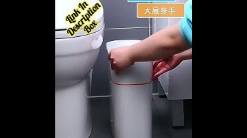 🗑️16L Touchless Smart Trash Can - Electric Automatic Sensor | Hands-Free Waste Bin 🏠✨#SmartTrashCan