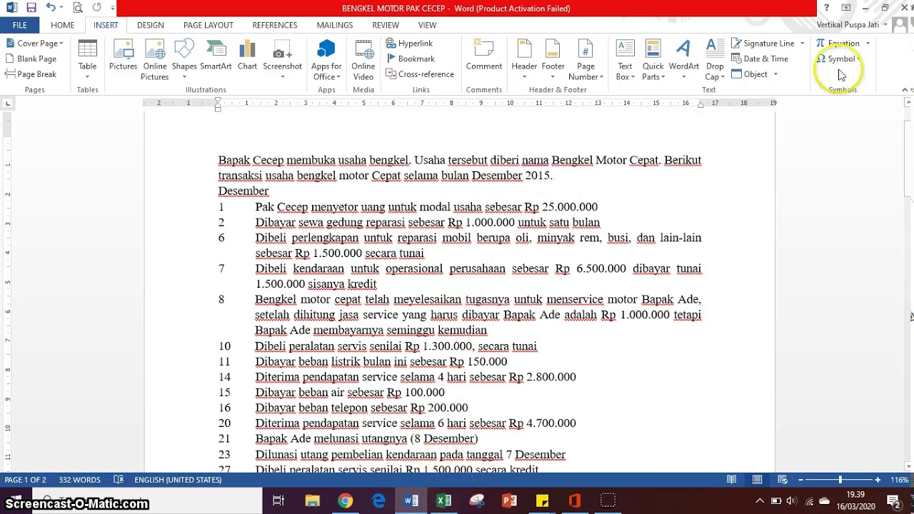TUTORIAL MEMBUAT JURNAL PADA EXCEL 