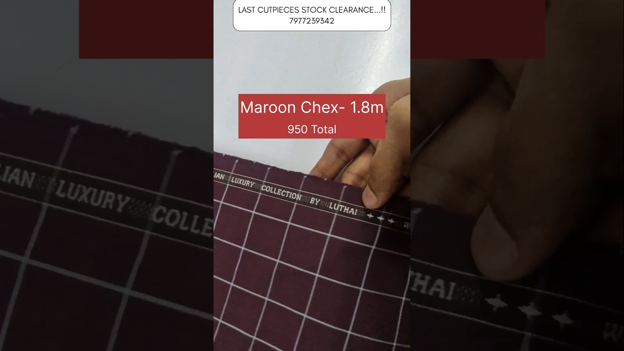 🚨LUTHAI- Shirt Fabric Sale🤩LAST PIECES 