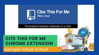 How To Use Cite This For Me |  Google Chrome Extension