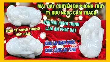 Mặt Dây Chuyền Đá Phong Thuỷ Tỳ Hưu Ngọc Cẩm Thạch - Trang Sức Đẳng Cấp Thời Thượng - AntaGems