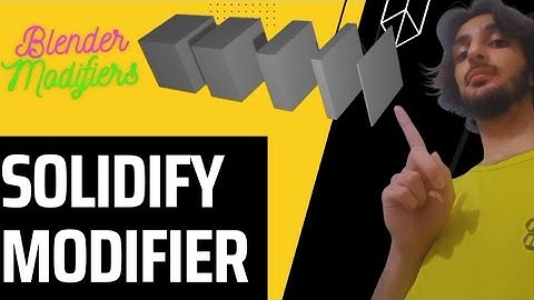 Blender modifiers @B_lack_H_ole_S_tudio solidify modifier