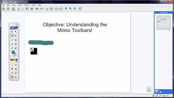 Beginner: Mimio Notebook Toolbar - Part 1