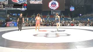 115 lbs JR Girls 3rd Place Match - USMC Junior Nationals | Hepua Salter vs Malia Ottow