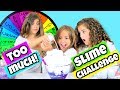 Mystery Wheel of Adding Too Much of Everything Slime Challenge!!