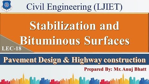 Les 18_Stabilisatie en bitumineuze oppervlakken | PDHC | Civiele techniek
