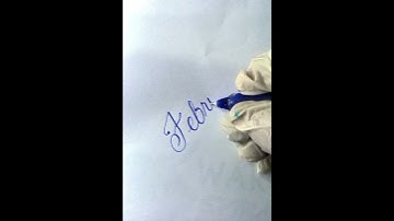 February writing in Cursive Style #englishwritingstyle #short #handwriting #calligraphy