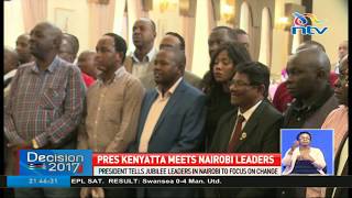 President Uhuru meets Jubilee Nairobi elected leaders
