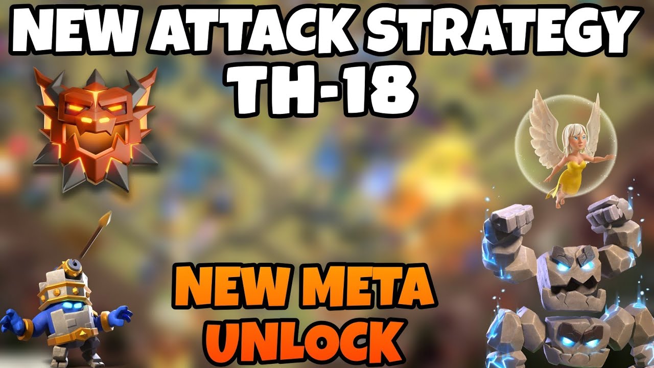 Unstoppable TH18 Ranked Attack | Meteor Golem Totem Spell Best Meta Strategy