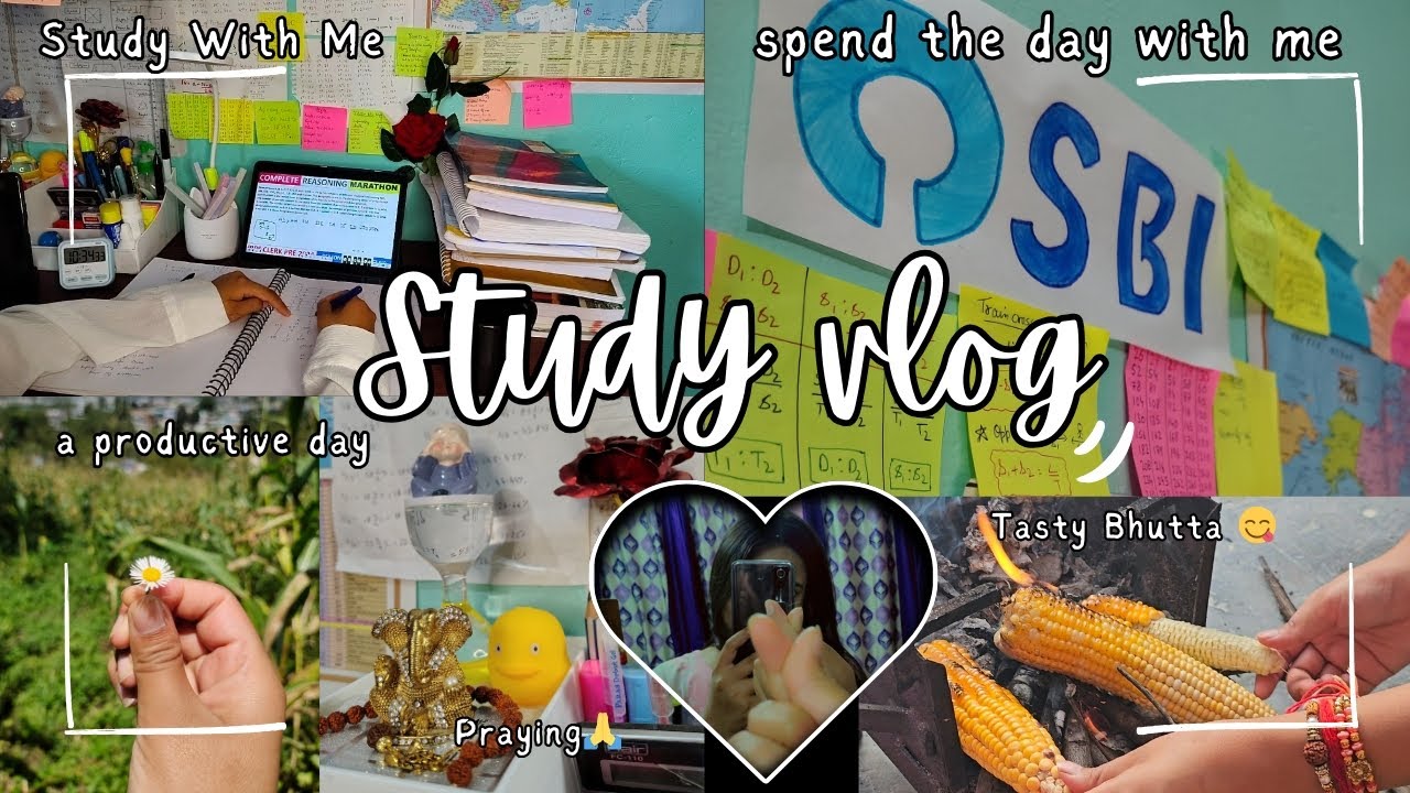 A productive day in my Life Study With Me Study Vlog | - YouTube