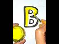 Paint Alphabets A to Z | Fun ABC Learning with Colors for Kids &amp; Toddlers #shorts #abcd #kids