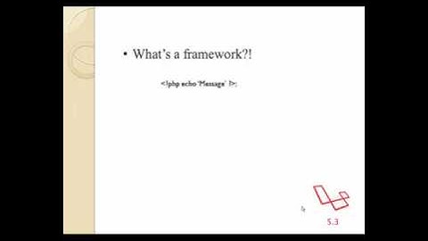 Mastering Laravel 5.3 like a Pro (In Arabic) - What is Laravel framework