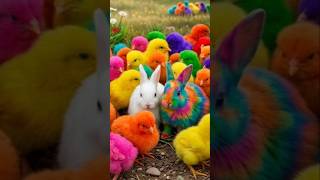 Tangkap Ayam Lucu, ayam warna warni, ayam rainbow, kelinci lucu, bebek lucu, ikan koi, Hewan Lucu