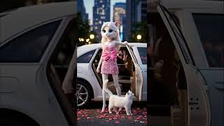 Cat Walking in City #aivideo #foryou #cat #animation #cartoon #shorts