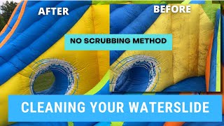 How to Clean YOUR Water Slide Bouncy House (No Scrubbing Required!)👍💥  #summer