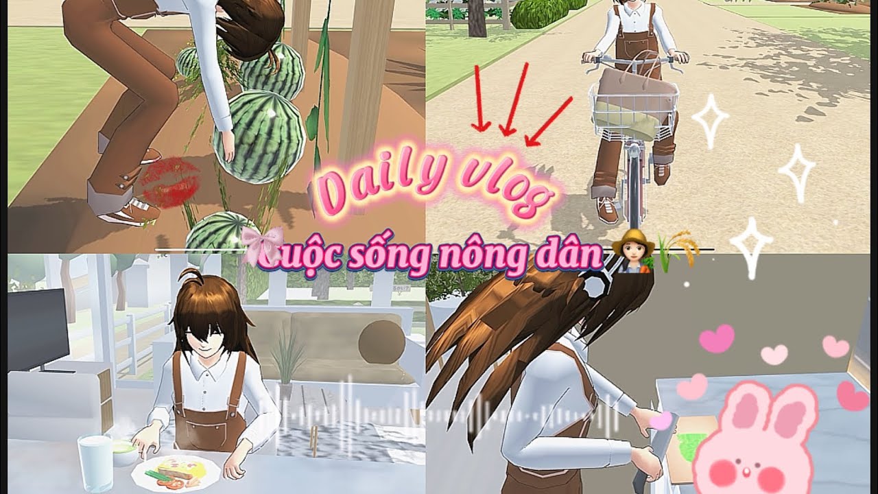 Daily vlog: Cuộ sống nông dân👩🏻‍🌾🌾 @Vaninesakura #foryou #sakuraschoolsimulator #vairalvideo