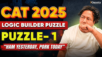 Logic Builder Puzzles for CAT LRDI | Puzzle 1 | George Summers | Abhishek Leela Pandey (99.93%iler)