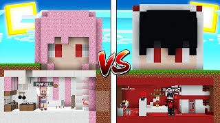 แข่งสร้าง!! บ้านสุดเท่ บ้านใต้ดินสุดหรู VS บ้านใต้ดินสุดกาก ใครจะชนะ!?? (Minecraft House)
