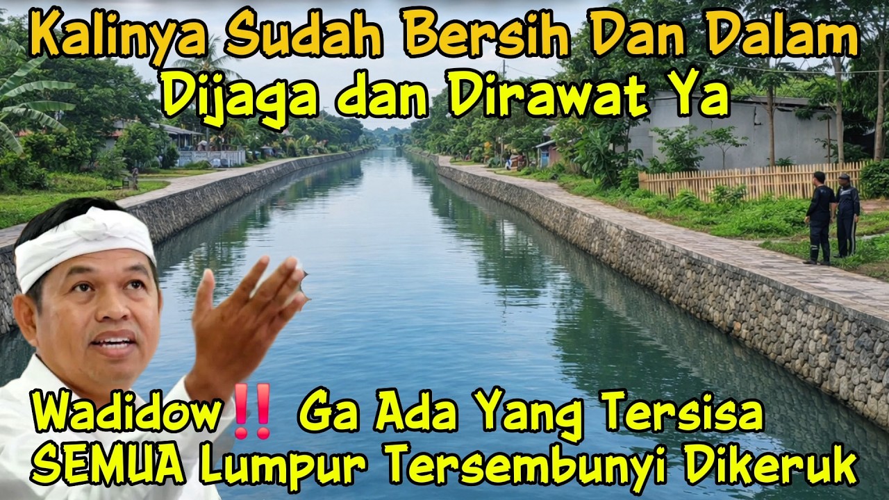 JAGA & DIRAWAT KALI SUDAH BERSIH‼️ Semua Lumpur Dangkal Berhasil Dikeruk Excavator #dedimulyadi