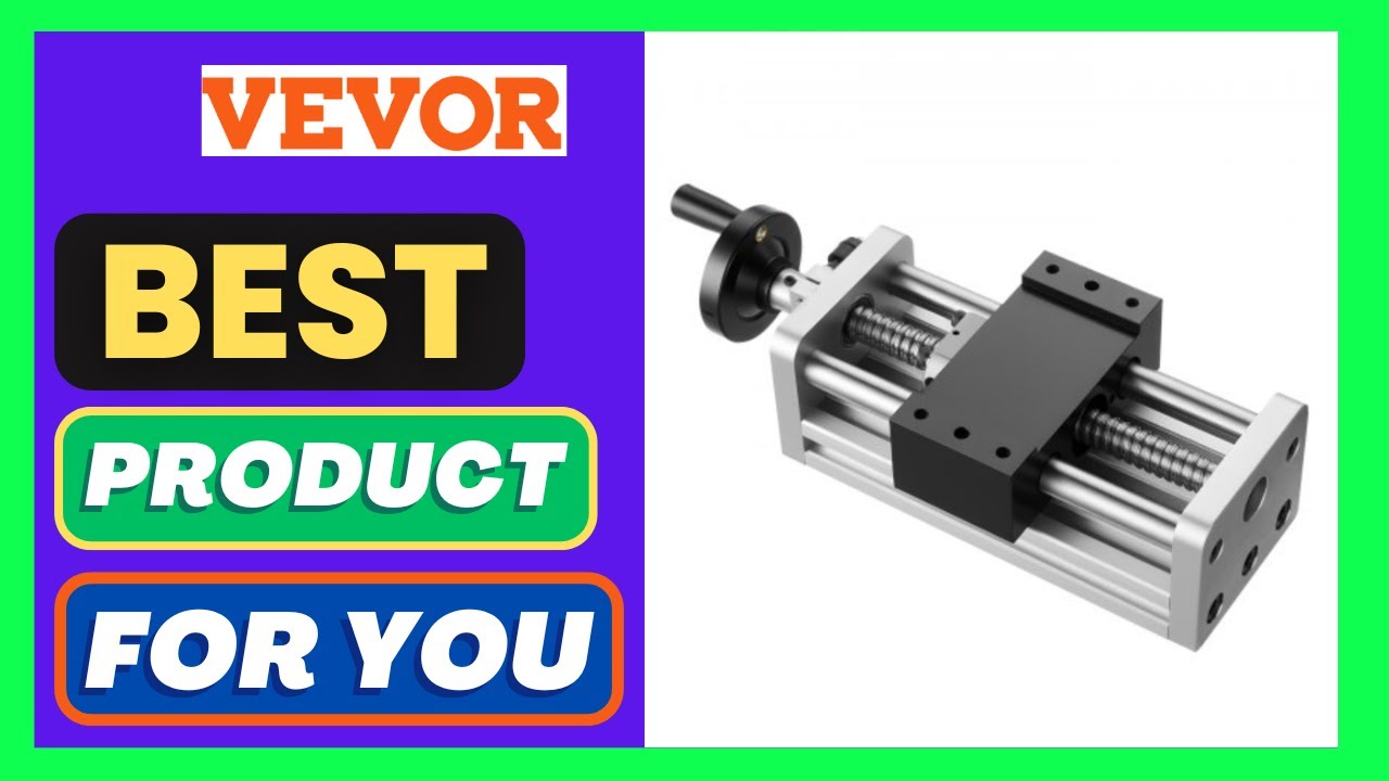 VEVOR Linear Stage Actuator, 100 mm Effective Stroke, Ball Screw CNC Linear Motion Guide Rail,