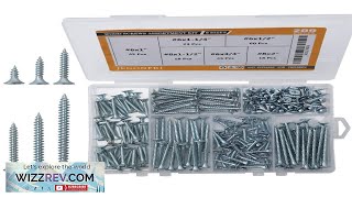 209Pcs High Hardness Wood Screws Ortment Kit 1022A Carbon Steel Phillips Drive Review