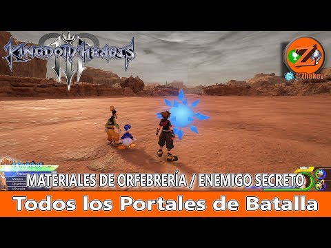 Kingdom Hearts 3: Localización de Portales de Batalla (Materiales de Orfebrería, Enemigos Secretos)
