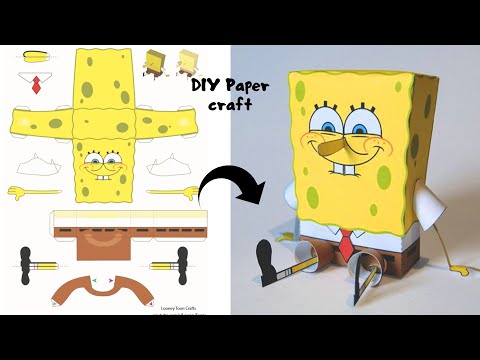 SpongeBob SquarePants DIY 3D Easy Paper craft