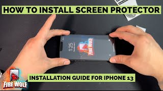 How To Install Screen Protector for iPhone 13 and iPhone 13 Pro
