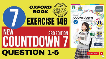 Class 7th Math Exercise 14B Question 1-5 | Countdown 7 | OXFORD SYLLABUS | Math with Afshan #maths