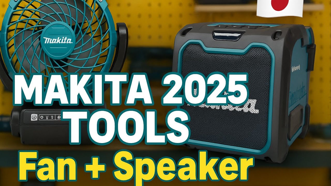 Makita 2025 Tools in Japan! Wireless Fan & MR200 Bluetooth Speaker