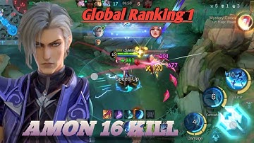 16 Kills❤️‍🔥❤️‍🔥New Buffed Aamon is Crazy!! -Build Top 1 Global Aamon🔥🔥MLBB