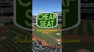 The worst seat at the Oakland Coliseum 😱 #mlb #baseball #ballpark #athletics #tickpick