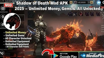 Shadow of Death Mod APK 2025– Unlimited Money, Gems & All Unlocked