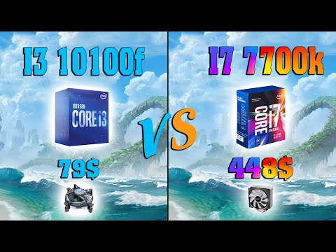 I3 10100f vs i7 7700k in 9 Games With gtx 1070